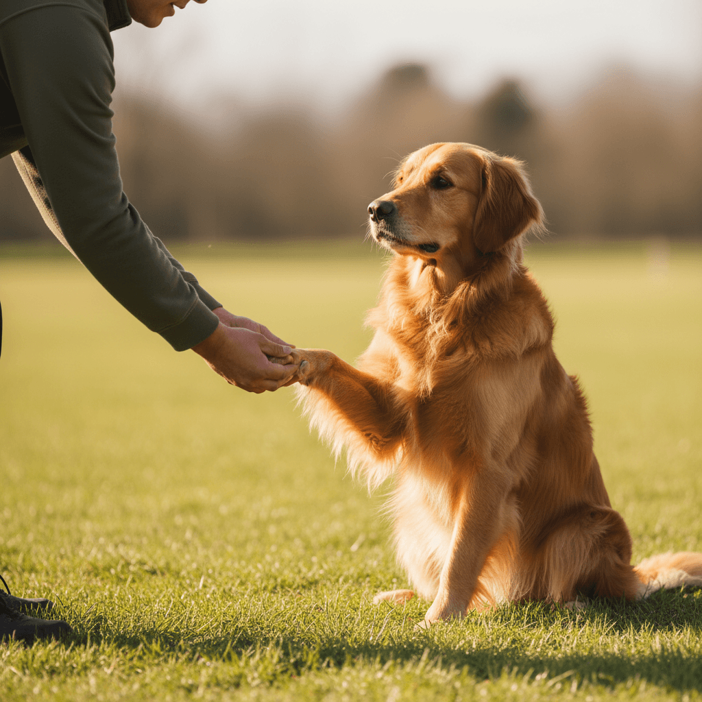 Observation professionnelle d'un chien lors d'une séance